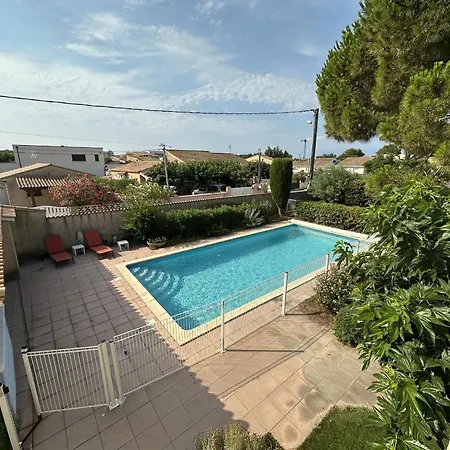 Spacieuse 9 Pers Avec Piscine Privee, Grand Jardin, Parking A - Fr-1-781-71 Serignan